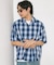 NEW LOOSE FIT OMBRE CHECK SHIRT SS