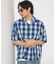 NEW LOOSE FIT OMBRE CHECK SHIRT SS