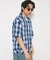 NEW LOOSE FIT OMBRE CHECK SHIRT SS