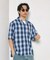 NEW LOOSE FIT OMBRE CHECK SHIRT SS
