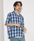 NEW LOOSE FIT OMBRE CHECK SHIRT SS