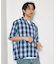 NEW LOOSE FIT OMBRE CHECK SHIRT SS