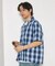 NEW LOOSE FIT OMBRE CHECK SHIRT SS
