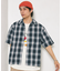 NEW LOOSE FIT OMBRE CHECK SHIRT SS