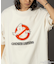 GHOSTBUSTERS/ゴーストバスターズ フロッキープリント ショートスリーブTシャツ/半袖