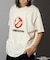GHOSTBUSTERS/ゴーストバスターズ フロッキープリント ショートスリーブTシャツ/半袖