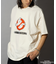 GHOSTBUSTERS/ゴーストバスターズ フロッキープリント ショートスリーブTシャツ/半袖