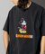 DISNEY/ディズニー ミッキーマウス フロッキープリント ショートスリーブTシャツ/半袖/リラックスフィット