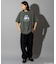 STARWARS/スターウォーズ R2-D2 フロッキープリント ショートスリーブTシャツ/半袖