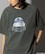 STARWARS/スターウォーズ R2-D2 フロッキープリント ショートスリーブTシャツ/半袖