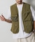 MIL PKT VEST/ミリタリー ポケット ベスト/サバイバルベスト/リラックスフィット