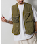 MIL PKT VEST/ミリタリー ポケット ベスト/サバイバルベスト/リラックスフィット