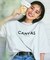 限定展開 CANVAS TOKYO×FREAK'S STORE/キャンバストウキョウ 別注 ビッグシルエット フロントロゴ クルーネックTシャツ