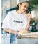 限定展開 CANVAS TOKYO×FREAK'S STORE/キャンバストウキョウ 別注 ビッグシルエット フロントロゴ クルーネックTシャツ