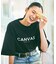 限定展開 CANVAS TOKYO×FREAK'S STORE/キャンバストウキョウ 別注 ビッグシルエット フロントロゴ クルーネックTシャツ