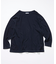 Boat Neck French Terry Long Sleeve Tee