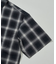 EASY WEAR リラックスフィット ショートスリーブ レギュラーカラー オンブレチェックシャツ
