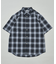 EASY WEAR リラックスフィット ショートスリーブ レギュラーカラー オンブレチェックシャツ