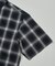 EASY WEAR リラックスフィット ショートスリーブ レギュラーカラー オンブレチェックシャツ