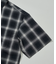 EASY WEAR リラックスフィット ショートスリーブ レギュラーカラー オンブレチェックシャツ