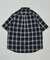 EASY WEAR リラックスフィット ショートスリーブ レギュラーカラー オンブレチェックシャツ