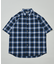 EASY WEAR リラックスフィット ショートスリーブ レギュラーカラー オンブレチェックシャツ