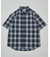 EASY WEAR リラックスフィット ショートスリーブ レギュラーカラー オンブレチェックシャツ