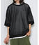 リラックスフィット メッシュ クルーネック ショートスリーブ ニット