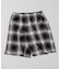 T/R CHECK EASY SHORTS PANT/テトロン チェック イージー ショートパンツ/ショーツ/リラックスフィット