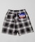 T/R CHECK EASY SHORTS PANT/テトロン チェック イージー ショートパンツ/ショーツ/リラックスフィット