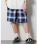 T/R CHECK EASY SHORTS PANT/テトロン チェック イージー ショートパンツ/ショーツ/リラックスフィット