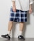 T/R CHECK EASY SHORTS PANT/テトロン チェック イージー ショートパンツ/ショーツ/リラックスフィット