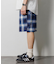T/R CHECK EASY SHORTS PANT/テトロン チェック イージー ショートパンツ/ショーツ/リラックスフィット