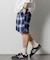 T/R CHECK EASY SHORTS PANT/テトロン チェック イージー ショートパンツ/ショーツ/リラックスフィット