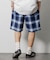 T/R CHECK EASY SHORTS PANT/テトロン チェック イージー ショートパンツ/ショーツ/リラックスフィット