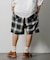 T/R CHECK EASY SHORTS PANT/テトロン チェック イージー ショートパンツ/ショーツ/リラックスフィット