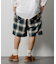 T/R CHECK EASY SHORTS PANT/テトロン チェック イージー ショートパンツ/ショーツ/リラックスフィット