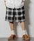T/R CHECK EASY SHORTS PANT/テトロン チェック イージー ショートパンツ/ショーツ/リラックスフィット