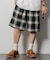 T/R CHECK EASY SHORTS PANT/テトロン チェック イージー ショートパンツ/ショーツ/リラックスフィット