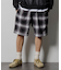 T/R CHECK EASY SHORTS PANT/テトロン チェック イージー ショートパンツ/ショーツ/リラックスフィット