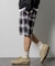 T/R CHECK EASY SHORTS PANT/テトロン チェック イージー ショートパンツ/ショーツ/リラックスフィット