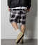 T/R CHECK EASY SHORTS PANT/テトロン チェック イージー ショートパンツ/ショーツ/リラックスフィット