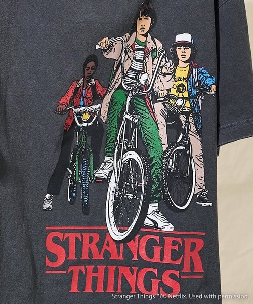 Stranger Things bicycle T-shirt/ストレンジャーシングス バイシクルT シャツ｜フリークスストアの通販｜&mall（アンドモール）三井ショッピングパーク公式通販