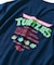 限定展開 TEENAGE MUTANT NINJA TURTLES/ミュータント タートルズ 別注 ビッグシルエット バックプリント クルーネックTシャツ