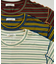 マルチボーダー 配色メローTシャツ