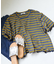 マルチボーダー 配色メローTシャツ