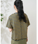 マルチボーダー 配色メローTシャツ
