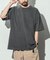 ヘビーウェイト NO-SIDE SEAM クルーネック ピグメント ポケットTシャツ/丸胴/10.5オンス/USA COTTON