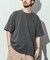 ヘビーウェイト NO-SIDE SEAM クルーネック ピグメント ポケットTシャツ/丸胴/10.5オンス/USA COTTON