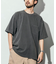 ヘビーウェイト NO-SIDE SEAM クルーネック ピグメント ポケットTシャツ/丸胴/10.5オンス/USA COTTON